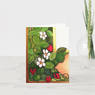 Carte Premières fraises de ressort