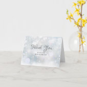 Carte Premiers Flocons de Neige Merci (Fleur jaune)