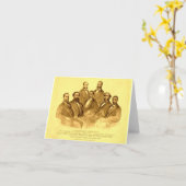 Carte Premiers sénateur et représentants (Fleur jaune)