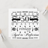 Carte Premium 50e anniversaire (Devant/Arrière en situation)