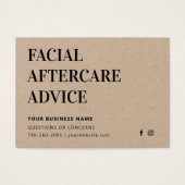Carte Premium Kraft Facial Afcare (Devant)
