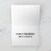 CARTE PRENDRE LA VAGUE PARFAITE ANNIVERSAIRE (Intérieur)