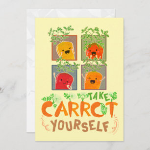 Carte Prenez Carrot vous-même - Jardin Punny