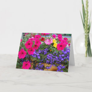 Carte Prenez du temps d'arrêter et sentir les fleurs !