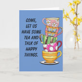 Carte Prenez Du Thé (Fleur jaune)