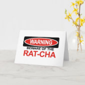 Carte Prenez garde du Rat-Cha (Fleur jaune)