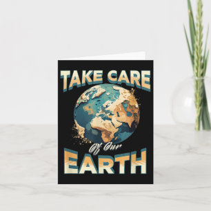Carte Prenez soin de notre protection Terre De l'environ