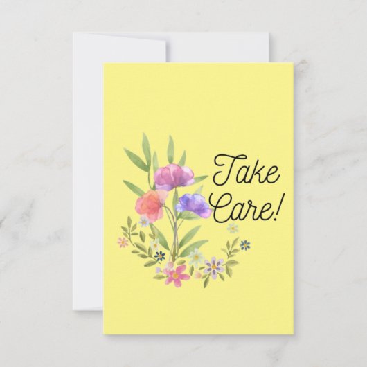 Carte Prenez soin de vous (Devant)