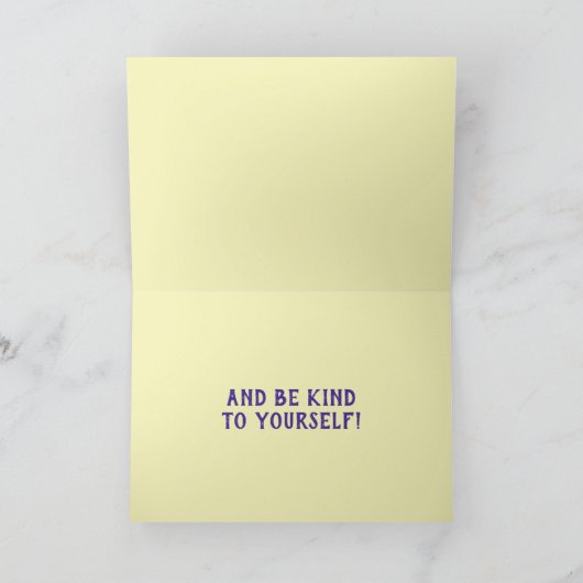 Carte Prenez soin de vous (Intérieur)