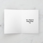 Carte Prenez un merveilleux Snappy Birthday Papa (Intérieur)