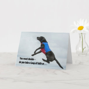 Carte Prenez un saut de foi, ou une erreur du côté de...