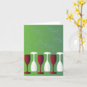 Carte Prenez un verre de vin ! (Fleur jaune)
