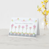 Carte Prenez une tasse de voeux d'anniversaire (Fleur jaune)