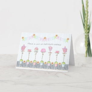 Carte Prenez une tasse de voeux d'anniversaire