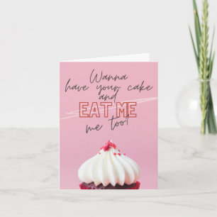 Carte Prenez Votre Gâteau Et Mangez-Moi Aussi