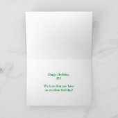 Carte Prénom "ELI" Fun "HEUREUX ANNIVERSAIRE" (Intérieur)