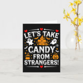 Carte Prenons des bonbons à des inconnus 1  (Fleur jaune)