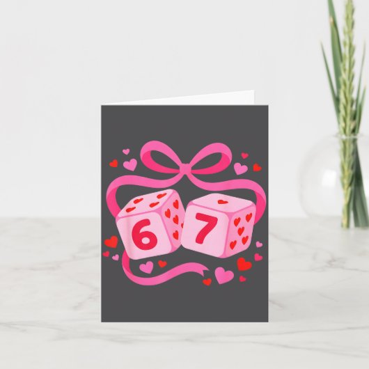 Carte Prépa 67 Saint-Valentin Six Sept Dés 6 7 Amant Hom (Devant)