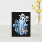 Carte Préparatifs de fille coquette Patchwork fantôme au (Fleur jaune)