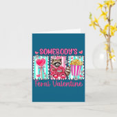 Carte Préparatifs de la Saint-Valentin pour un Raton Lav (Fleur jaune)