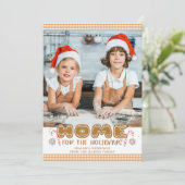 Carte Préparation de biscuits de Noël festive À LA MAISO (Debout devant)
