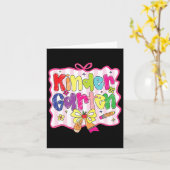 Carte Préparation de rentrée scolaire Coquette Maternell (Fleur jaune)