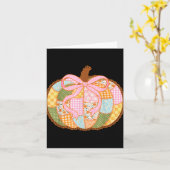 Carte Préparation florale patchwork citrouille coquette  (Fleur jaune)