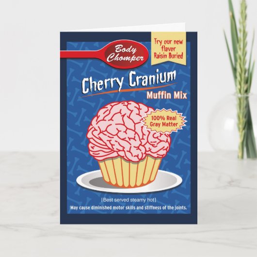 Carte Préparation Halloween de petit pain de cerveau (Devant)