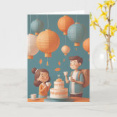 Carte Préparer des vœux d'anniversaire (Fleur jaune)
