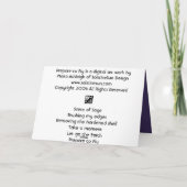 Carte Préparez pour voler (Dos)