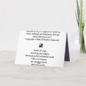 Carte Préparez pour voler (Dos)
