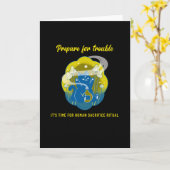 Carte Préparez-vous à des problèmes - Rituel de sacrific (Fleur jaune)