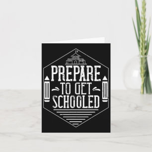 Carte Préparez-vous à être scolarisé Prof de sarcasme dr