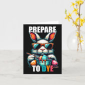 Carte Préparez-Vous À Teindre Drôle Chasse D'Oeufs Du Di (Fleur jaune)