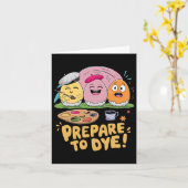 Carte Préparez-Vous À Teindre Les Oeufs De Pâques Déchet (Fleur jaune)