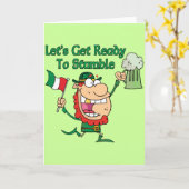 Carte Préparons-nous à trébucher (Fleur jaune)