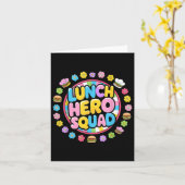 Carte Préppine Retour À L'École Déjeuner Lady Squad Déje (Fleur jaune)