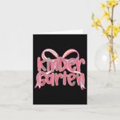 Carte Preppy Kindergarten Coquette Bow Retour À L'École (Fleur jaune)