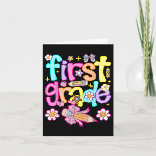 Carte Preppy Première Année Retour À L'École 1ère Année