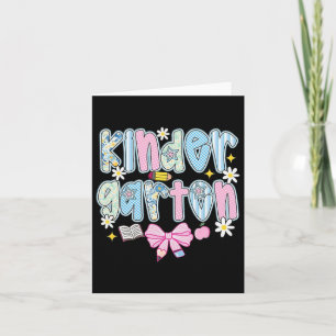 Carte Preppy Retour À L'École Coquette Rose Floral Cute