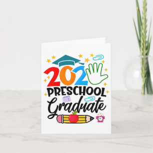 Carte Préscolaire Diplômé Pré-k Grad 2025 Préscolaire Gr