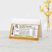 Carte Prescription RX pour la santé (Fleur jaune)