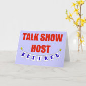 CARTE PRÉSENTATEUR DE TALK-SHOW RETIRÉ (Fleur jaune)