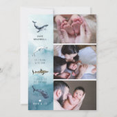 Carte Présentation | Annonce de naissance Ocean Baby (Dos)