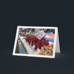 Carte Présentation des crevettes au Mercado Central, Val<br><div class="desc">Présentation des crevettes au Mercado Central, Carte de vœux Valence. Vous pouvez facilement personnaliser ce produit gratuitement si vous souhaitez ajouter un texte ou changer la couleur de l'arrière-plan.</div>