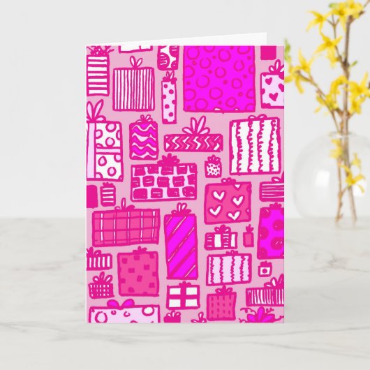 Carte Présents de rose (Fleur jaune)