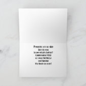 CARTE PRÉSENTS ET CÉLÉBRATION JUSTE POUR VOUS ! (Intérieur)