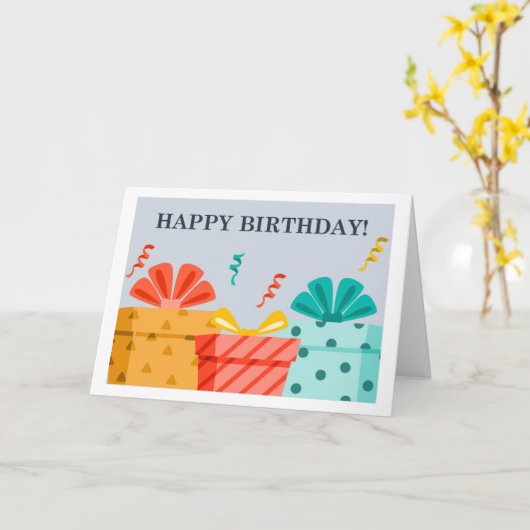 CARTE PRÉSENTS ET CÉLÉBRATION JUSTE POUR VOUS ! (Fleur jaune)