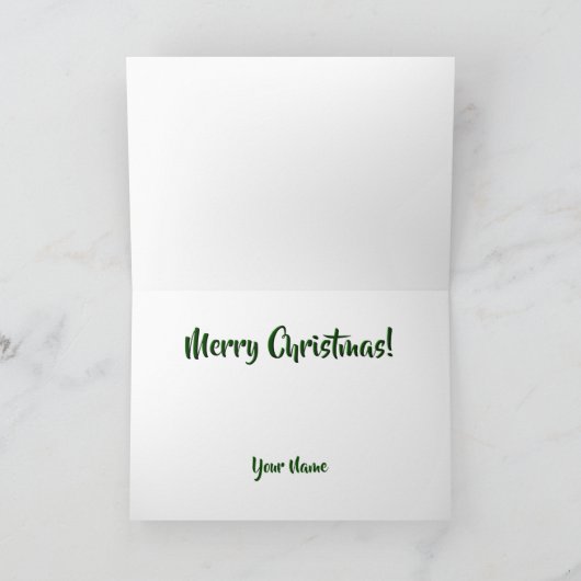 Carte Présents Wagon Rouge Nom de Noël Bow Merry Christ (Intérieur)