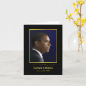 Carte Président Barack Obama (Fleur jaune)